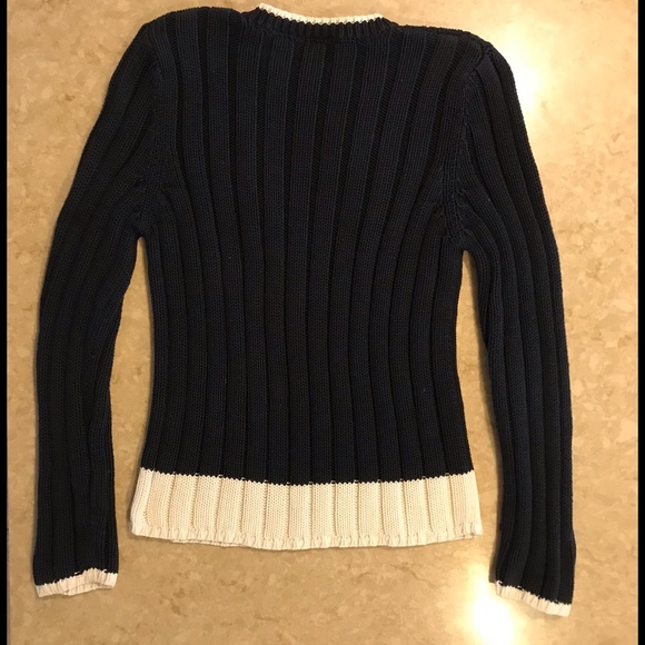 RALPH LAUREN Polo Jeans Co. Flag Sweater Tagged XL Missized ? Seems M - Picture 6 of 9